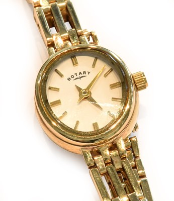 Lot 227 - A lady's 9 carat gold Rotary wristwatch,...