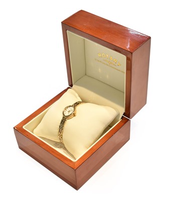 Lot 227 - A lady's 9 carat gold Rotary wristwatch,...