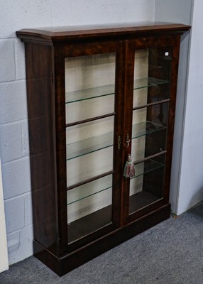 Lot 1207 - A 19th century rosewood bookcase converted to...
