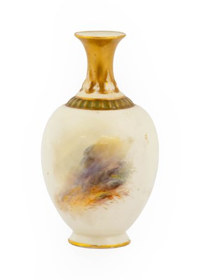Lot 84 - A Royal Worcester Porcelain Vase, by Harry...