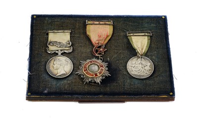 Lot 51 - A Crimea Pair, comprising a Crimea Medal 1854,...