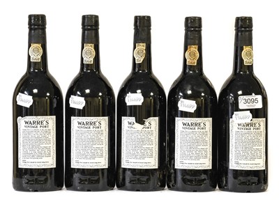 Lot 3095 - Warre's 1983 Vintage Port (five bottles)