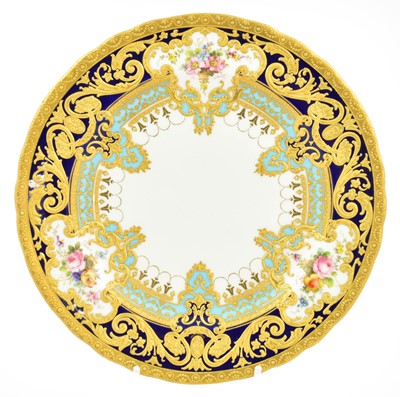Lot 253 - A Royal Crown Derby Porcelain Tea Plate, from...