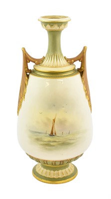 Lot 261 - A Royal Worcester Porcelain Vase, by Harry...