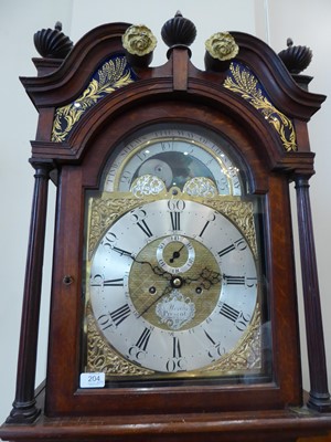 Lot 204 - An Oak Eight Day Longcase Clock, signed Monks,...