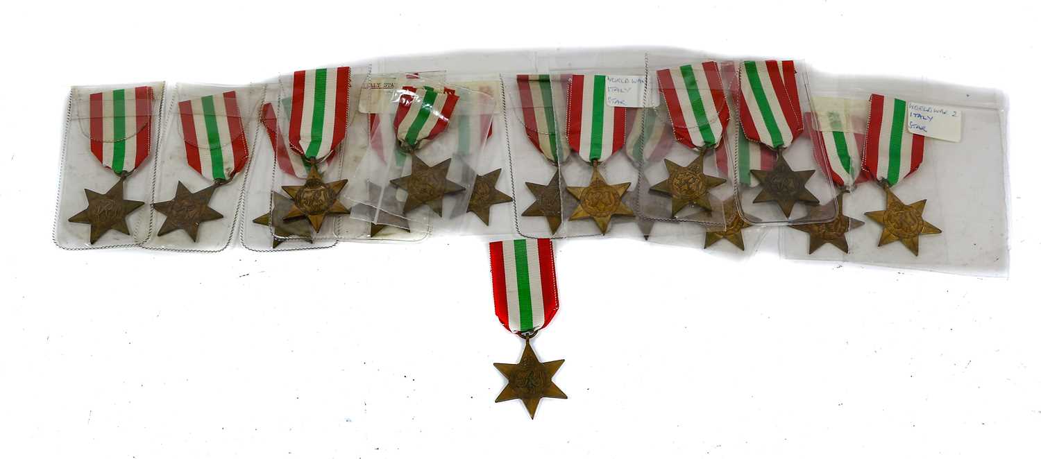Lot 40 - Sixteen Second World War Italy Stars, un-named...