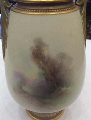 Lot 263 - A Royal Worcester Porcelain Vase, by Harry...