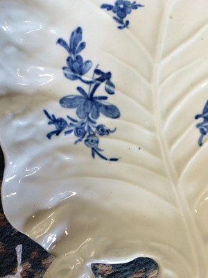 Lot 44 - A Worcester Porcelain Leaf-Moulded Dish, circa...