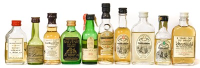 Lot 3137 - Twenty One Whisky Miniatures: Balvenie...