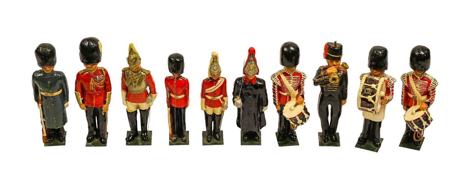 Lot 264 - Plaster Guards Figures