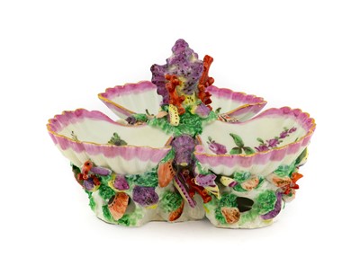 Lot 47 - A Worcester Porcelain Pickle Stand, circa 1770,...
