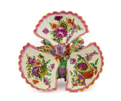 Lot 47 - A Worcester Porcelain Pickle Stand, circa 1770,...
