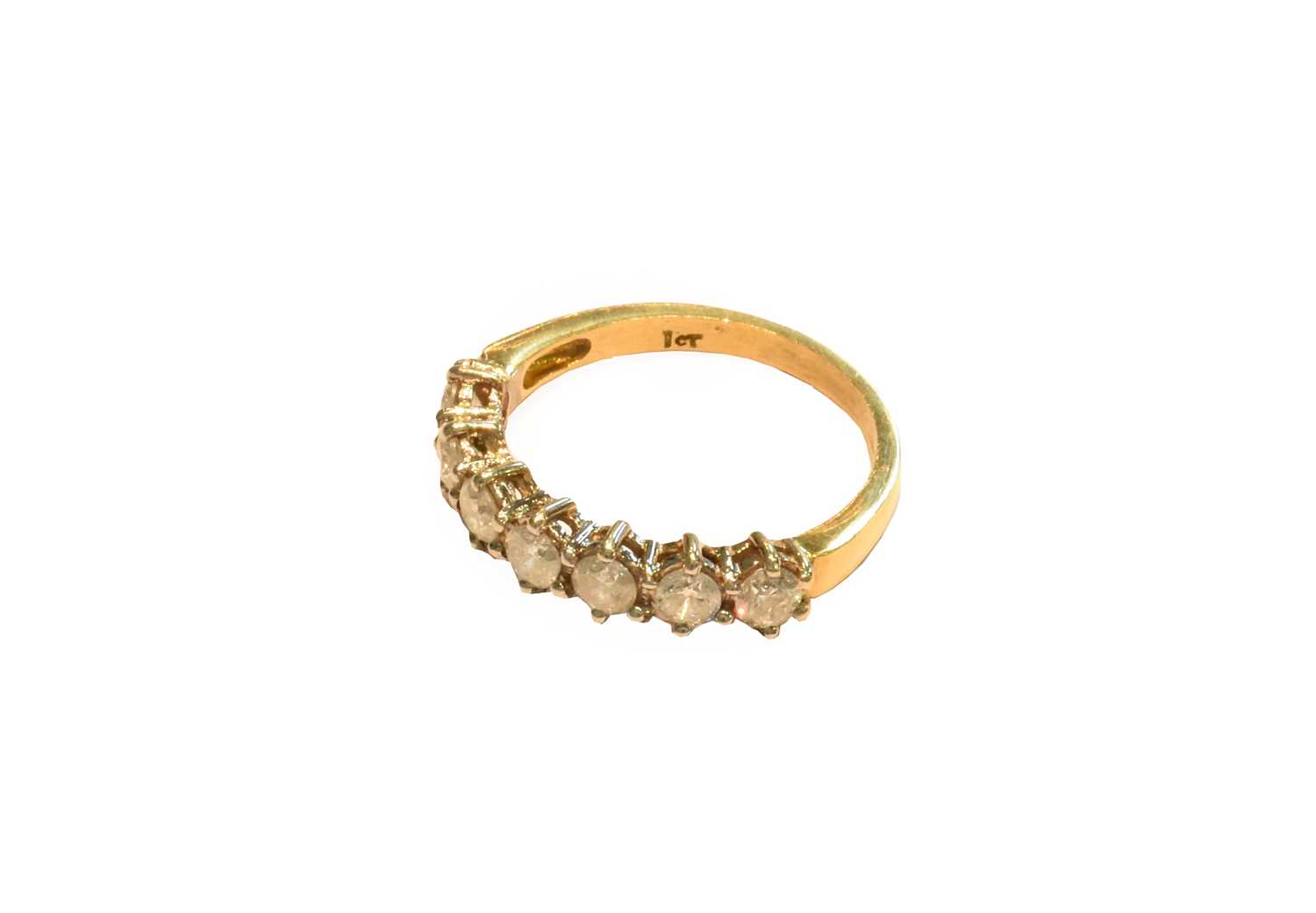 polygon ring | gokstone Images High Quality Grahic Lot 266 - An 18 carat gold diamond seven stone ring,
