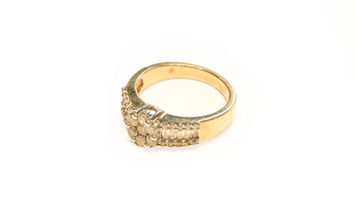 Lot 264 - A 9 carat gold diamond ring, finger size P