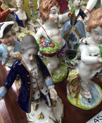 Lot 45 - A pair of 19th century German porcelain busts...