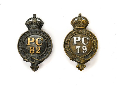 Lot 63 - Two Bedfordshire Constabulary Helmet Plates,...