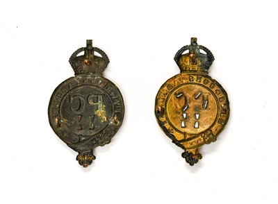 Lot 63 - Two Bedfordshire Constabulary Helmet Plates,...