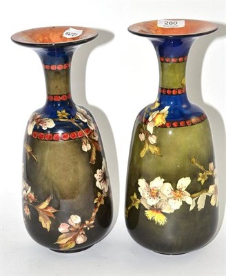 Lot 280 - Two Doulton Lambeth vases