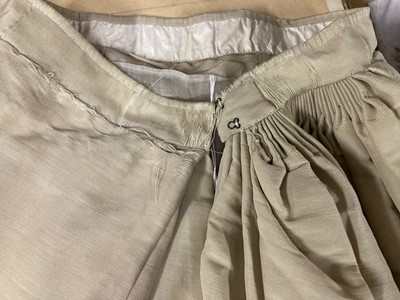 Lot 2035 - A 19th Century Cream Silk Two Piece Costume,...