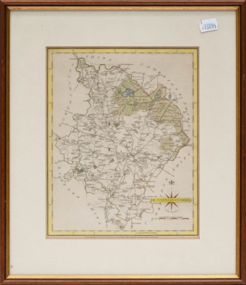 Lot 1197 - A map of Huntingdonshire after Cary, 1797, and...
