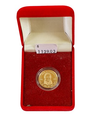 Lot 388 - Argentina, Gold Proof 5 Pesos 2000, '150th...