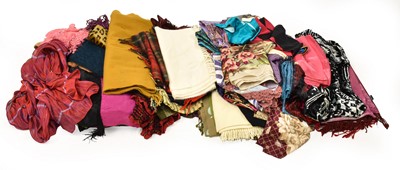Lot 2271 - Assorted Mainly Modern Ladies Scarves,...