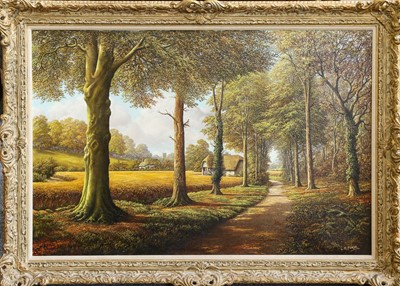 Lot 1176 - L.E. Forse (20th Century) 
Tree lined path...