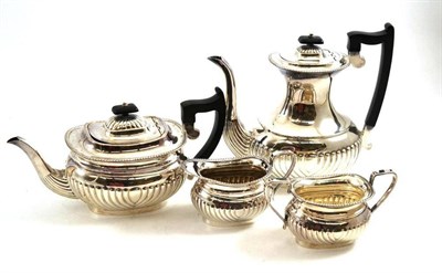 Lot 290 - A four piece silver tea service, Sheffield 1967