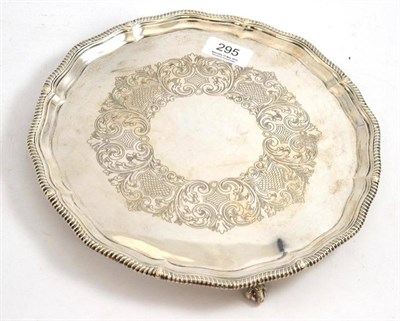 Lot 295 - A silver salver