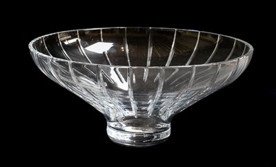 Lot 314 - A pair of large Bohemia crystal bowls of...