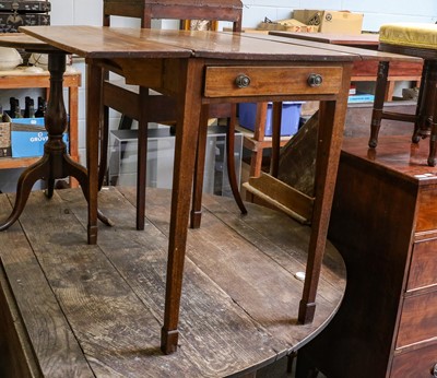 Lot 1218 - A 19th century mahogany Pembroke table, 89cm...
