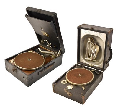 Lot 66 - Two Portable Gramophones