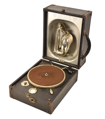Lot 66 - Two Portable Gramophones