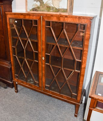 Lot 1275 - A 19th century glazed mahogany display cabinet,...