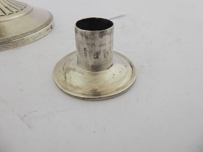 Lot 2092 - A Pair of George III Silver Candlesticks