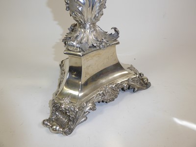 Lot 2103 - A Victorian Silver Four-Light Candelabrum
