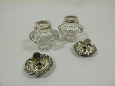 Lot 2093 - A Victorian Silver Inkstand