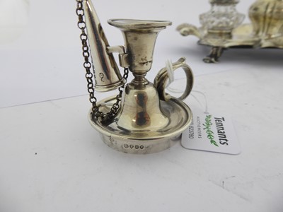Lot 2108 - A Victorian Silver Inkstand