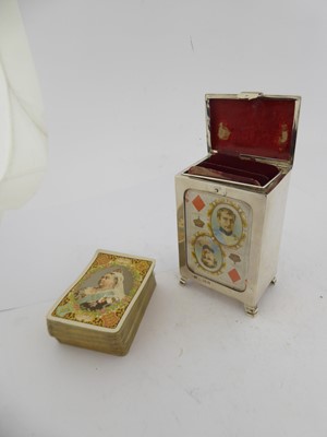 Lot 2129 - An Edward VII Silver Playing-Card Box