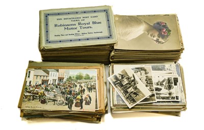 Lot 233 - A small parcel full of postcards with a...