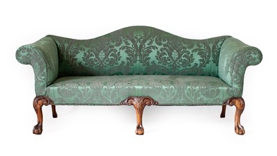 Lot 303 - A George III Style Hump-Back Sofa, late 19th...