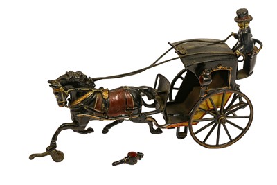 Lot 190 - Cast Iron Horse Drawn Carriage