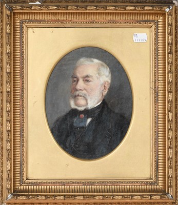Lot 1021 - M*L* Waller (19th century) Portrait of William...