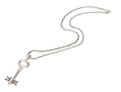 Lot 232 - Fendi Pendant on Chain, the white key motif...