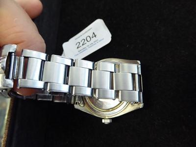 Lot 2204 - Rolex: A Stainless Steel Centre Seconds Wristwatch