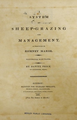Lot 132 - PRICE (Daniel) A System of Sheep Grazing and...