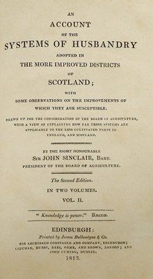 Lot 141 - SINCLAIR (Sir John) The Code of Agriculture;...
