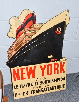 Lot 102 - A reproduction New York cruise ship...