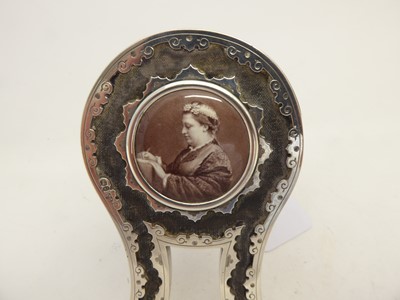 Lot 2083 - A Victorian Silver and Leather Frame