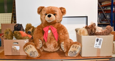 Lot 379 - Large Steiff bear 'Bobby' bought in Harrods,...